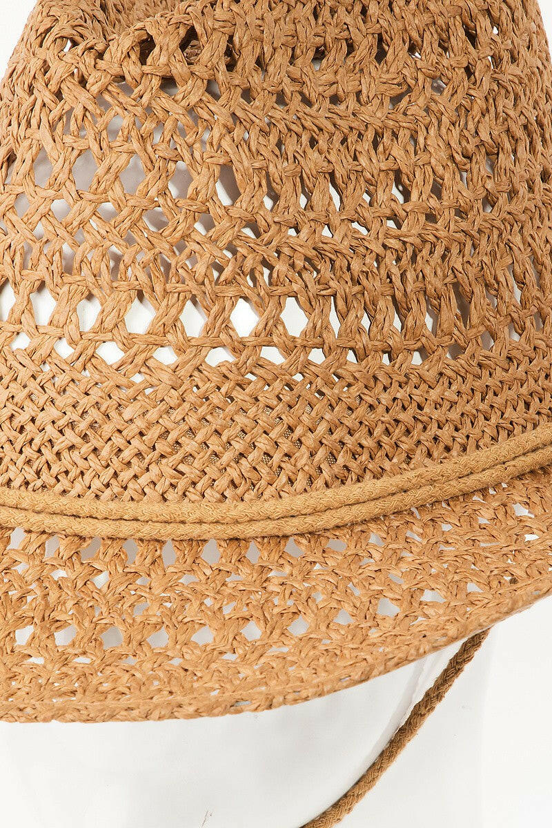 Fame Rope Strap Straw Braided Hat - Stylish Accessory for You