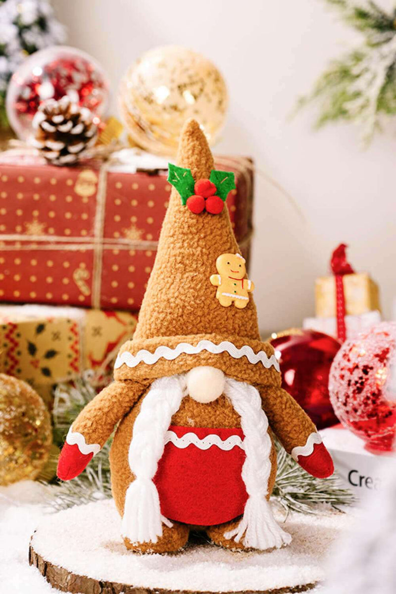 2-Pack Christmas Gingerbread Gnomes - Festive Decor