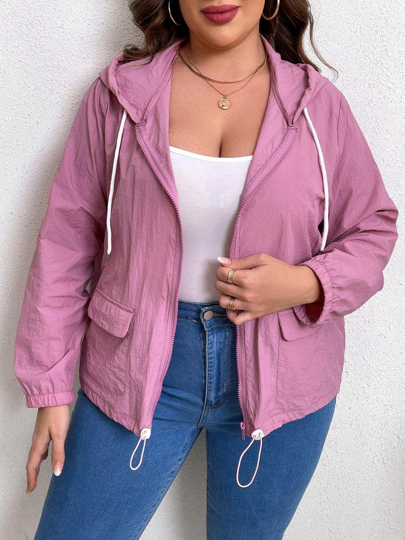 Drawstring Hooded Jacket