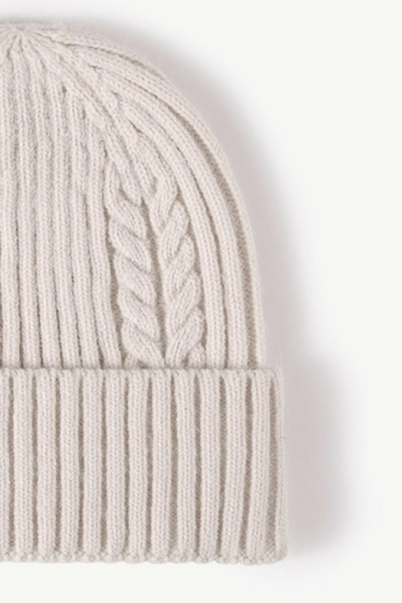 Cable-Knit Cuff Beanie - Stylish & Comfortable Design