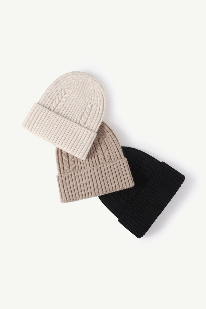 Cable-Knit Cuff Beanie - Stylish & Comfortable Design