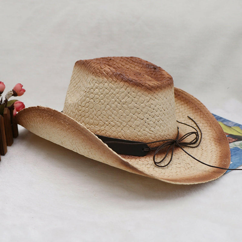 Papyrus Wide Brim Cowboy Hat - Stylish Sun Protection