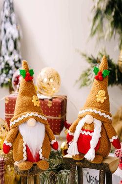 2-Pack Christmas Gingerbread Gnomes - Festive Decor