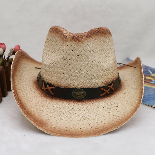 Papyrus Wide Brim Cowboy Hat - Stylish Sun Protection