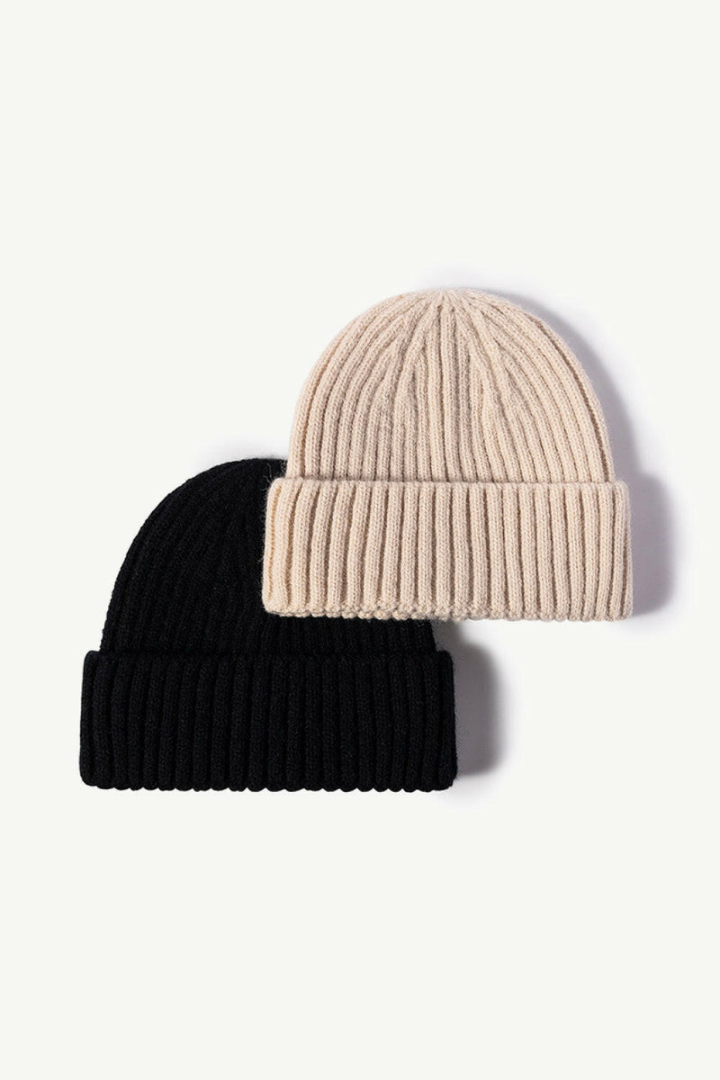 Rib-Knit Cuff Beanie - Stylish and Comfortable Hat