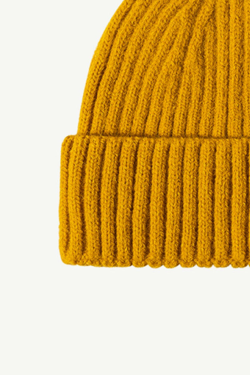 Rib-Knit Cuff Beanie - Stylish and Comfortable Hat