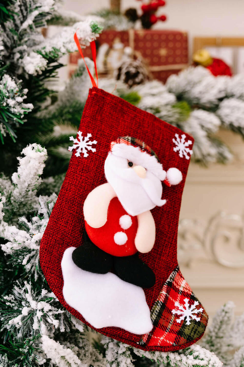 4-Pack Snowflake Christmas Stocking Hanging Widgets - Delightful Décor