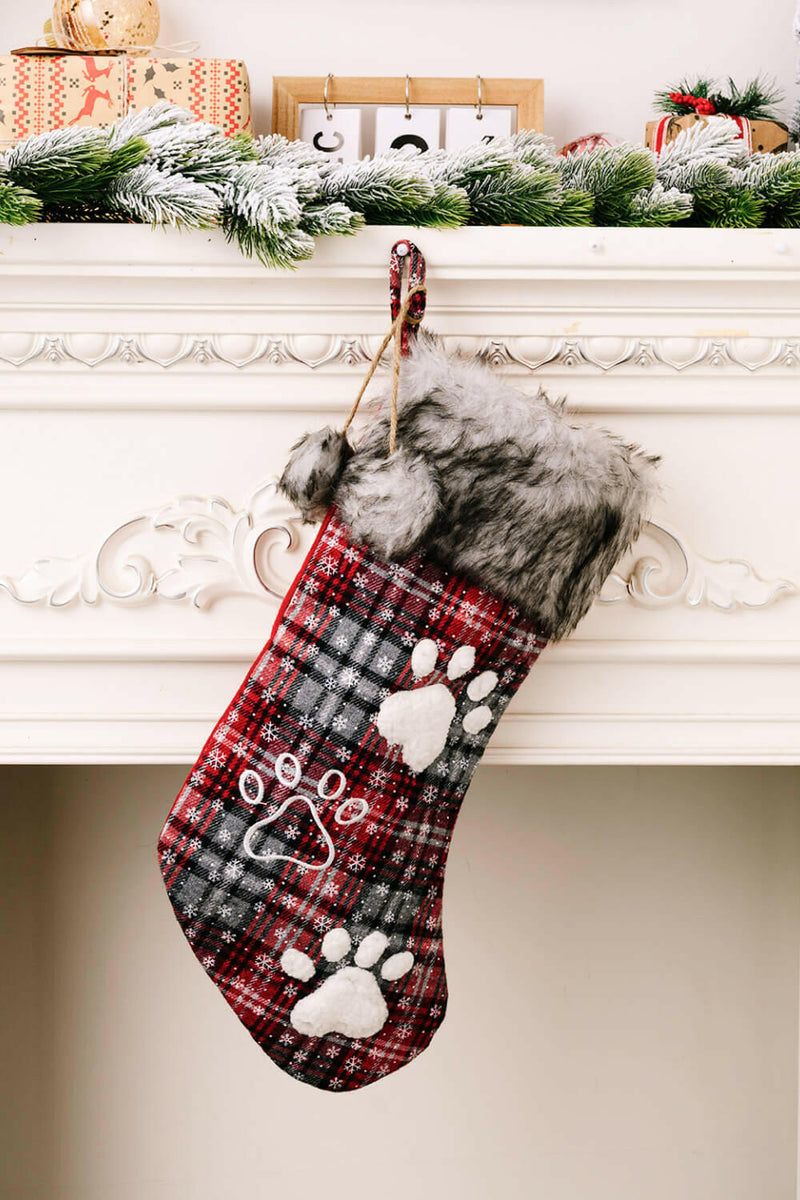 2-Pack Plush Christmas Stockings for a Festive Home