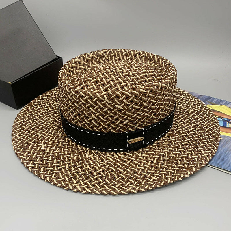 Adjustable Paper Braided Hat - Stylish & Comfortable Headwear