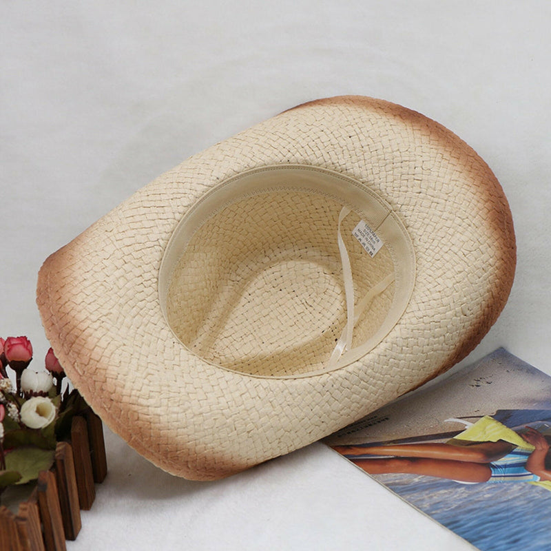 Papyrus Wide Brim Cowboy Hat - Stylish Sun Protection