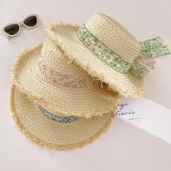 Raffia Straw Braided Sun Hat - Stylish & Comfortable Protection