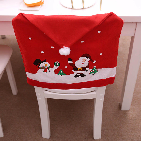 4-Pack Christmas Element Chair Cover - Festive Seating Decor