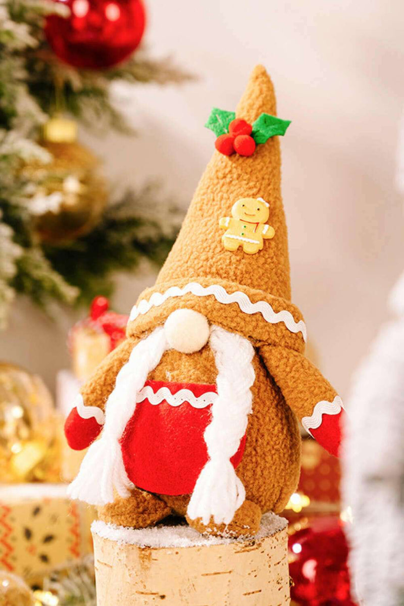 2-Pack Christmas Gingerbread Gnomes - Festive Decor