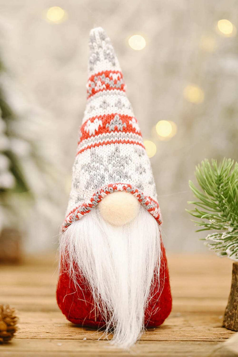 3-Pack Christmas Snowflake Hat Faceless Gnomes - Festive Decor