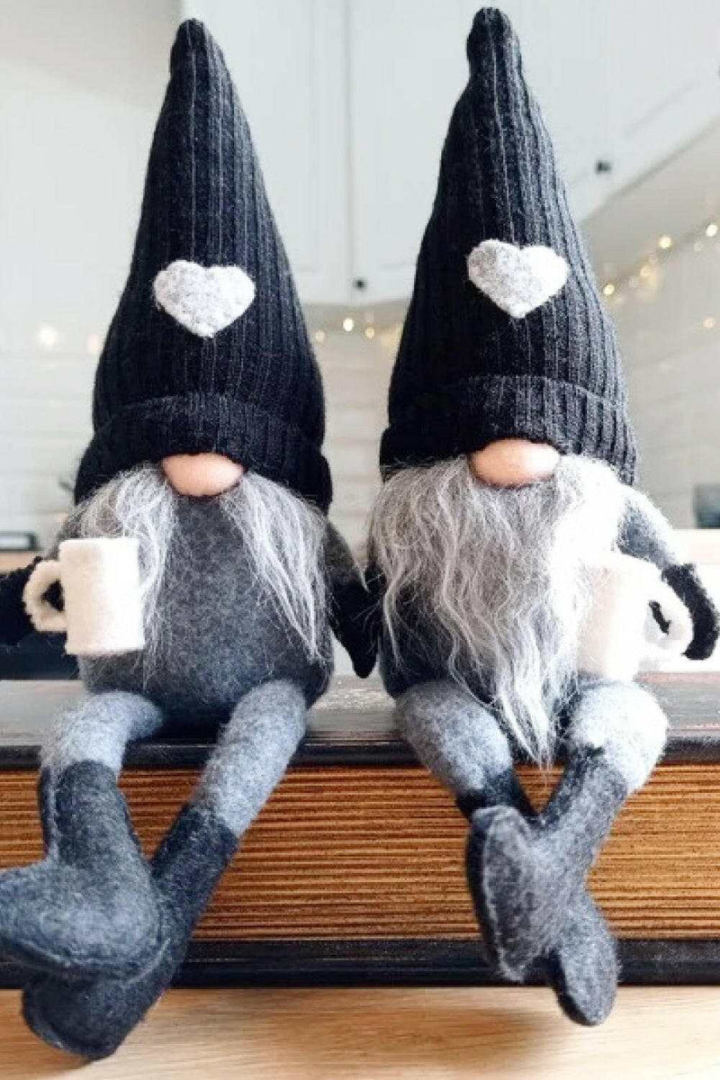 2-Pack Christmas Pointed Hat Faceless Gnomes - Festive Decor