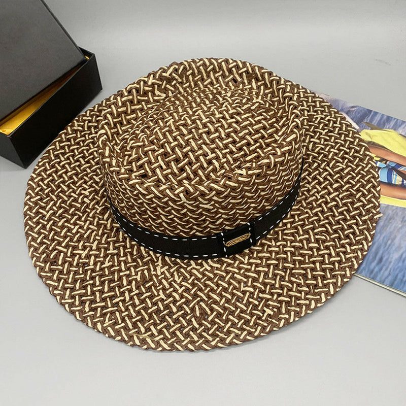 Adjustable Paper Braided Hat - Stylish & Comfortable Headwear