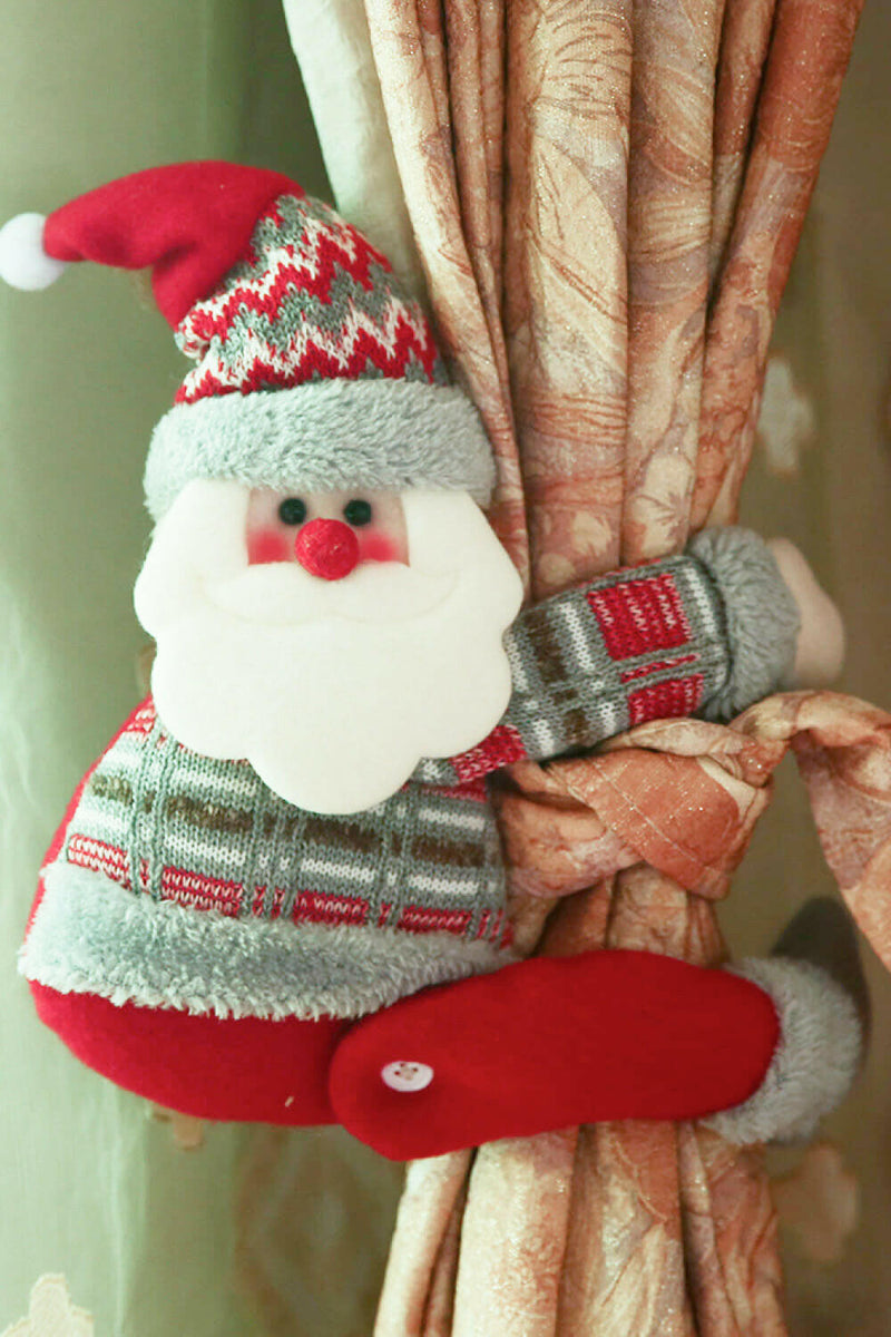 3-Pack Christmas Santa Curtain Tieback - Festive Decor