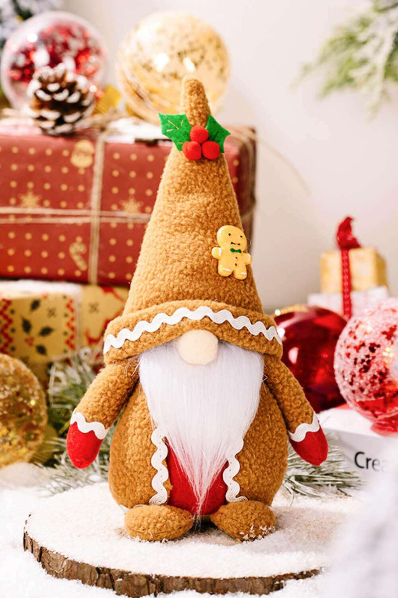 2-Pack Christmas Gingerbread Gnomes - Festive Decor